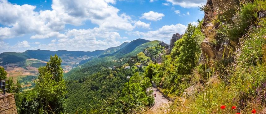 Basilikata Armes, wildes, trockenes Land