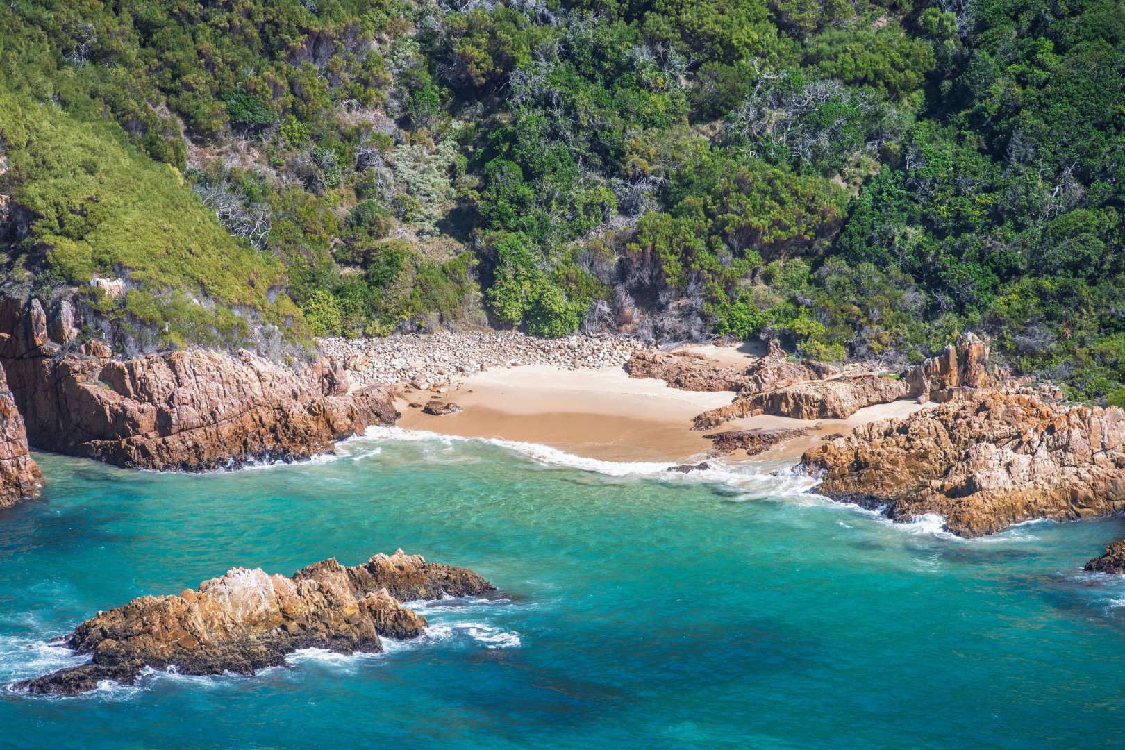 Schöne Aussicht auf die Lagune von Knysna