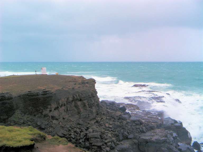 Tosende Brandung am Slope Point