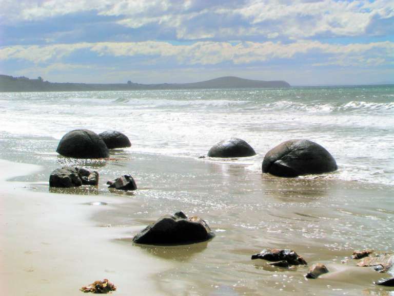 Moeraki Boulders zwischen Dunedin und Christchruch