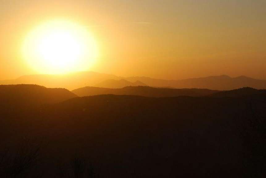 Sonnenuntergang in der Sierra Nevada