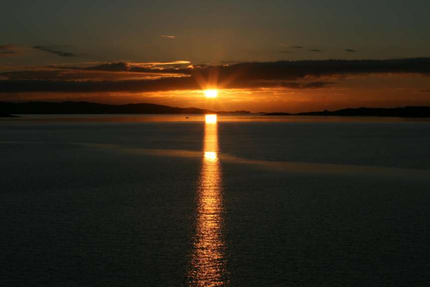 Sonnenuntergang bei Laide