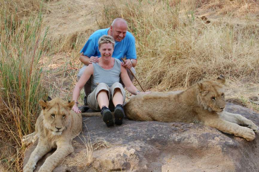 Zimbabwe: Lion Walk