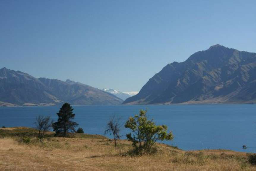 Erster Blick auf Mt Cook
