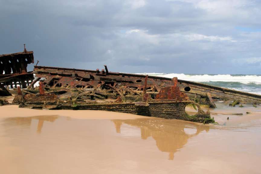 Fraser Island: Maheno Schiffswrack (12.11.07)