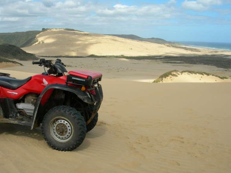 Bei der Quad-Tour auf dem Ninety Mile Beach