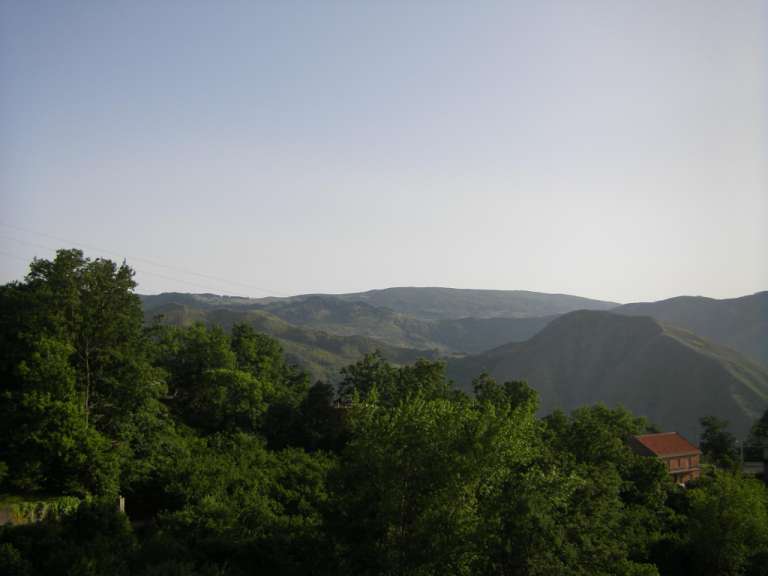 Ausblick auf das Nebrodigebirge vom Berghotel der Familie De