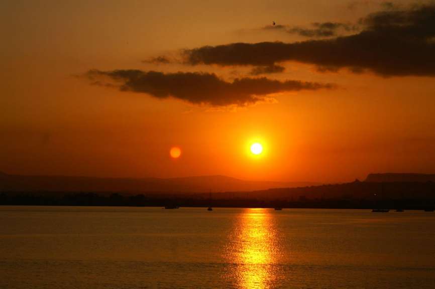 Syrakus, Ortigia, Sonnenuntergang, 19.40 Uhr