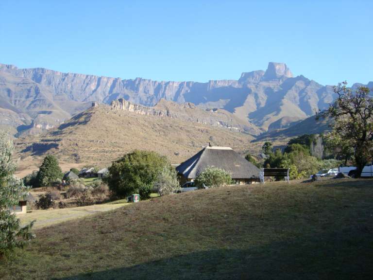 Thendele Camp in den Drakensbergen