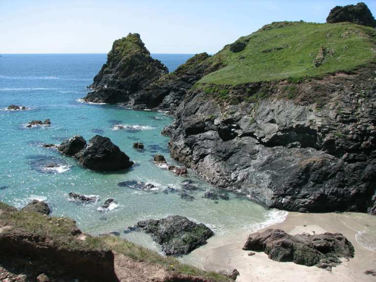 Wanderung in Cornwall zum Beach Cover
