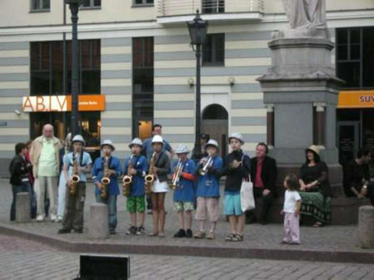 Straßenmusikanten Riga