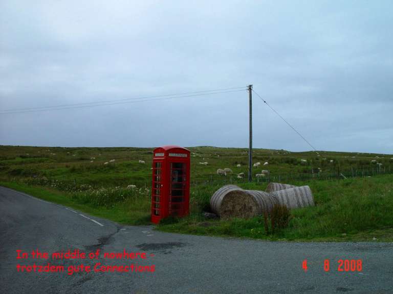In the middle of nowhere - trotzdem gute connections