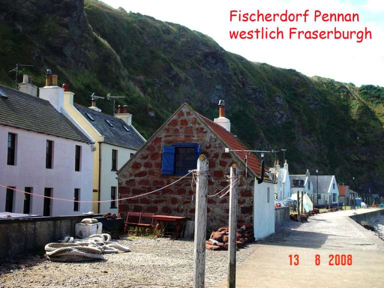 Fischerdorf Pennan, westlich Fraserburgh