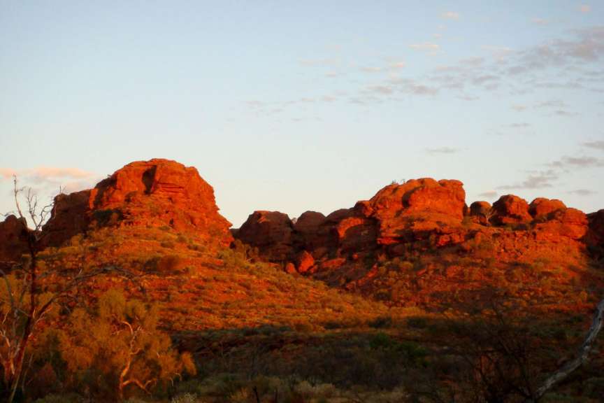 Sonnenuntergang am King Canyon