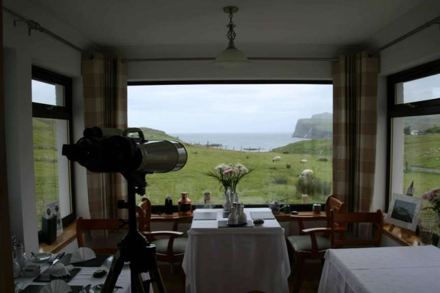 Ausblick aus dem Frühstücksraum von Cater's Resthouse