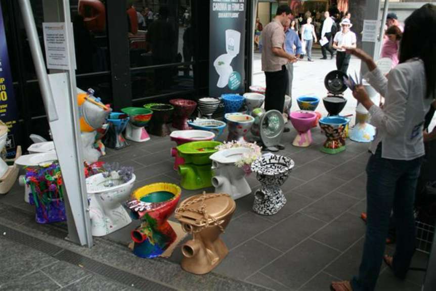Toilettenausstellung in Brisbane