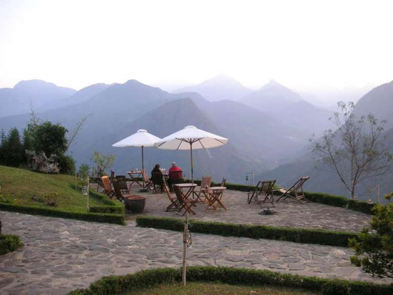 Blick von der Eco-Lodge