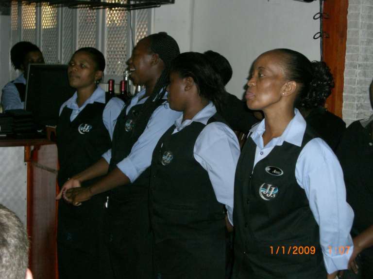 Der Chor vom JJ's in Knysna