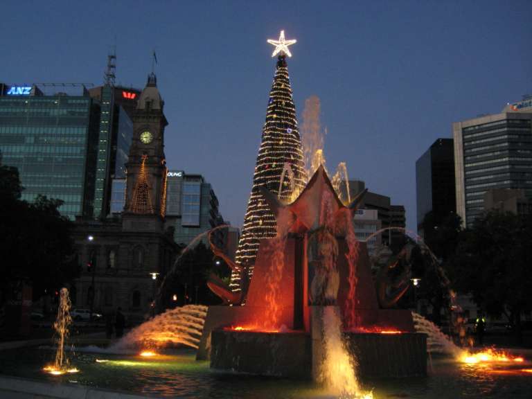 Weihnachtsbaum in Adelaide