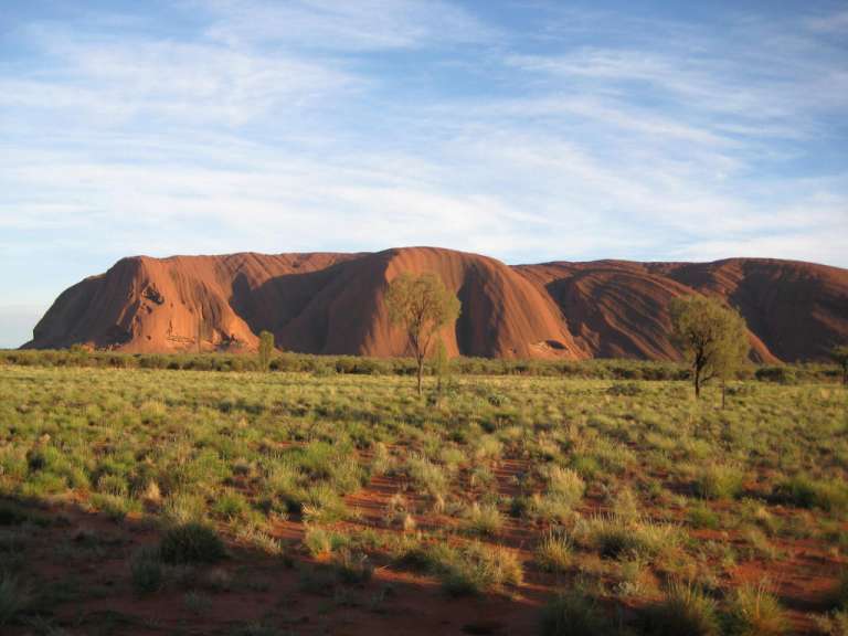 Ayers Rock nach Regen