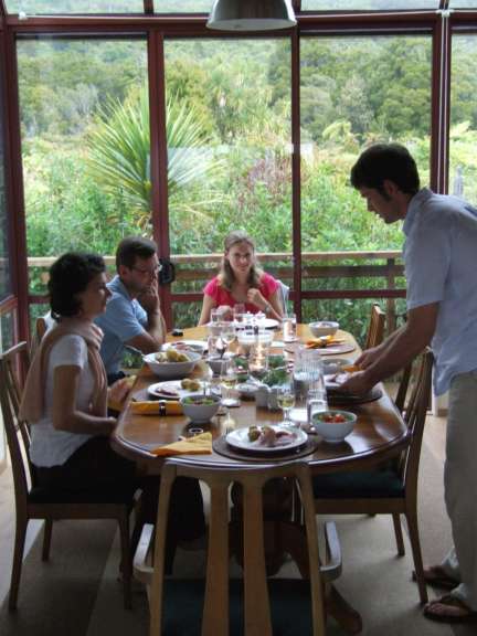 Weihnachtsessen bei Roland und Eva in Punakaiki