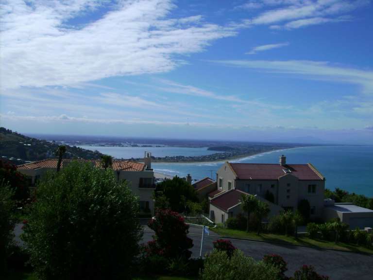 Blick von Scarborough Heights, Sumner (Christchurch)