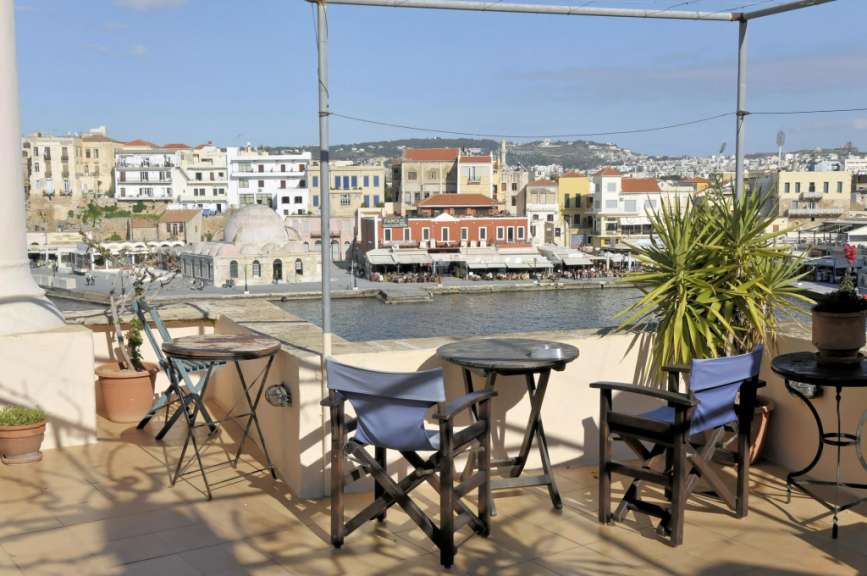 Chania, Blick vom Hotel 