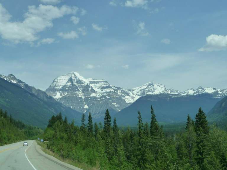 Auf der Fahrt in den Jasper NP