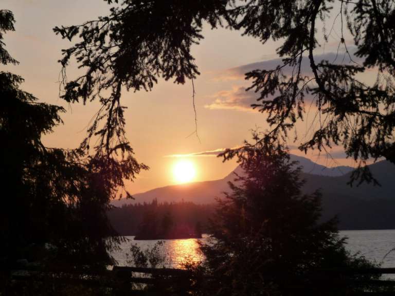 Sonnenuntergang am Ruby Lake