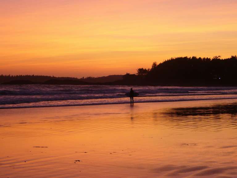 Sonnenuntergang Tofino