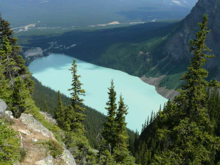 Lake Louise vom Big Beehive aus