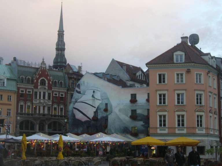  Eingang zum Theater/Schauspielhaus in Vilnius