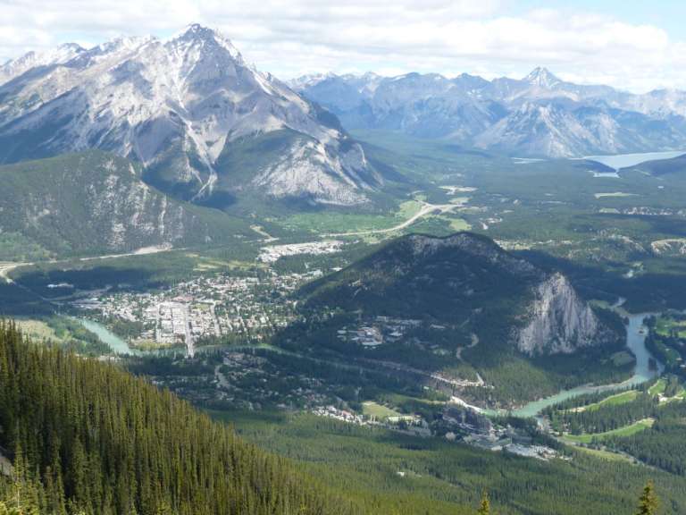 Blick auf Banff