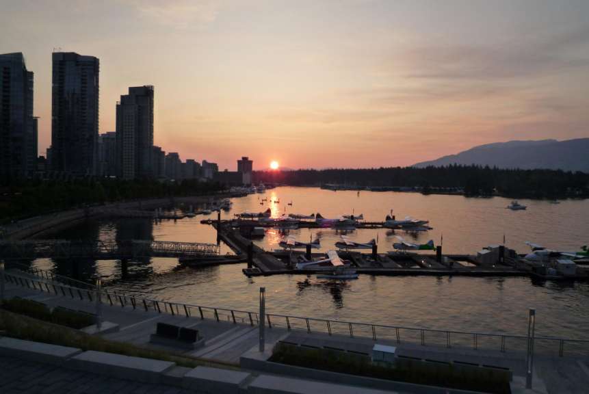 Sonnenuntergang über Vancouver