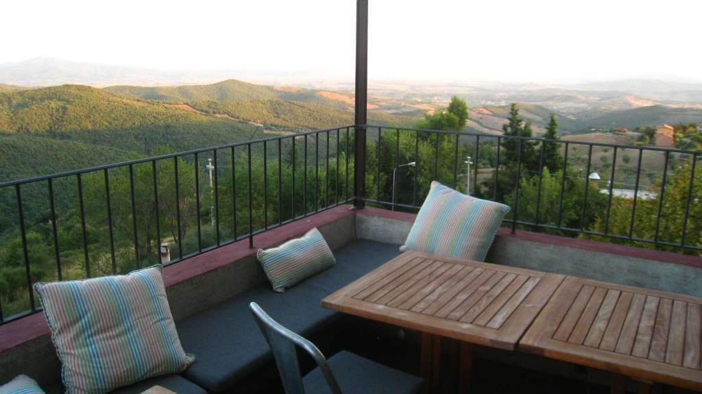 Terasse von der Fattoria in Tatti