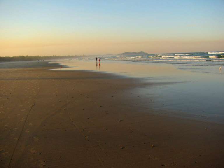 Byron Bay, beeindruckende Licht am Beach