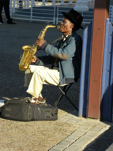 Starssenmusikant in Cape Town