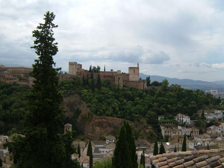 Blick aus dem Albacin-Viertel auf die Alhambra