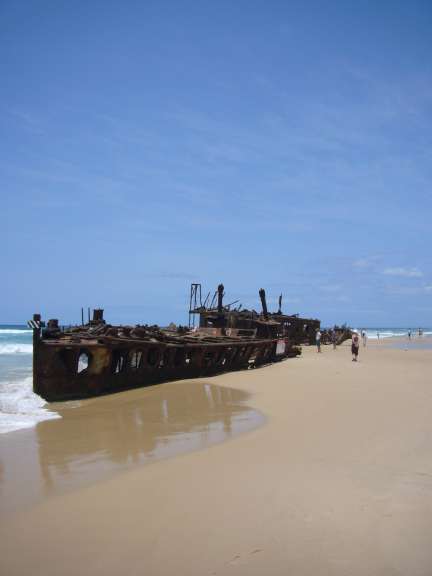 Schiffswrack auf Fraser Island