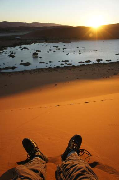 Sonnenaufgang in der Namib