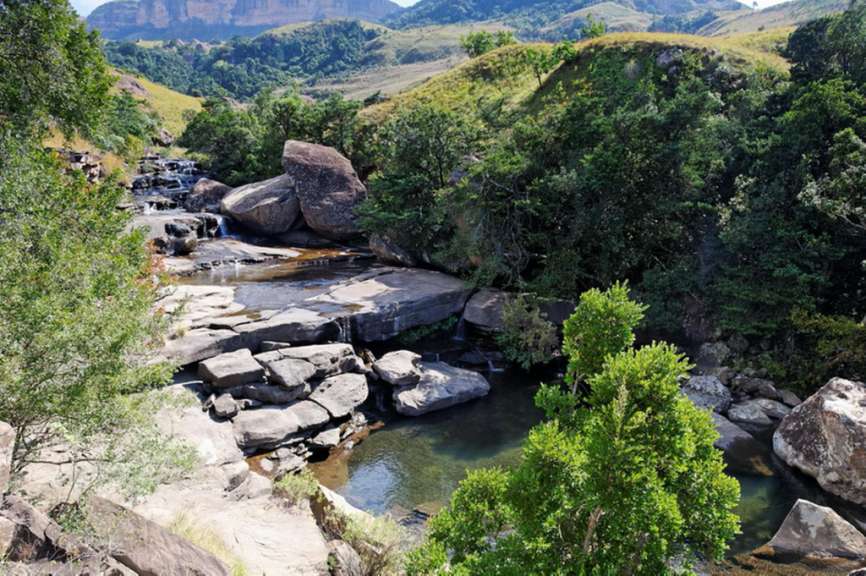Erfrischende Pools im Royal Natal Park (Drakensberge)