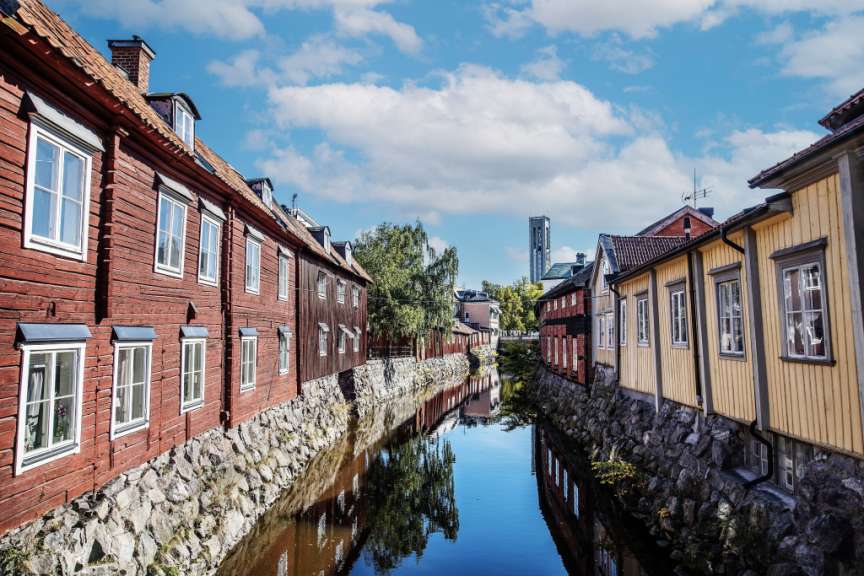 Altstadthäuser in Västerås