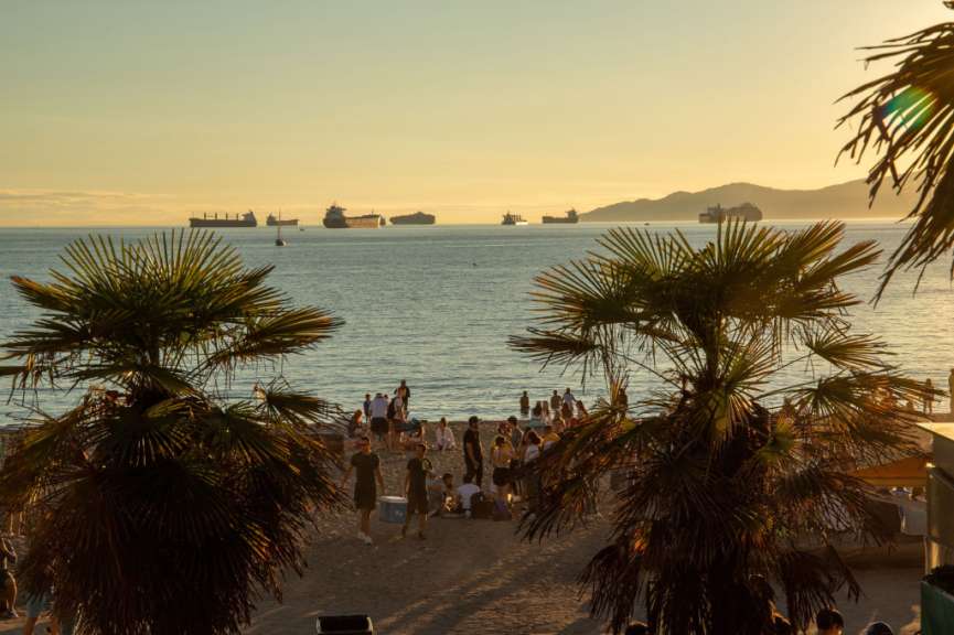 Vancouver - Abendstimmung an der English Bay