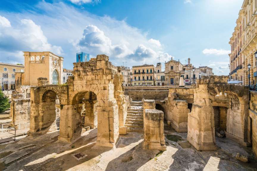 Antikes römisches Amphitheater in Lecce
