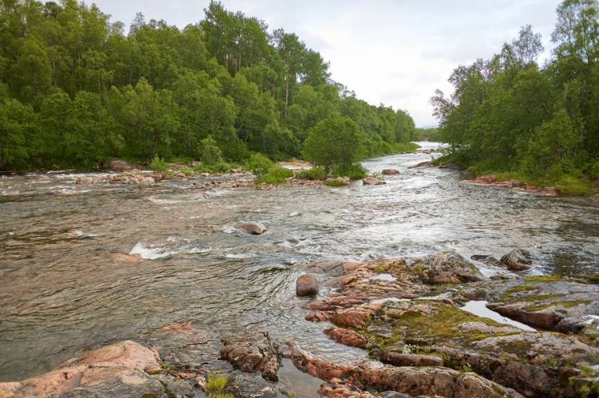 Flusslandschaft im Ånderdalen National Park