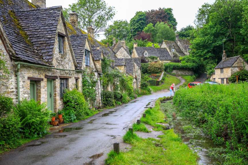 Malerische Cottages: Bourton-on-the-Water