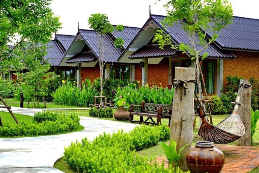 Freistehende Bungalows: Resort in Sukhothai
