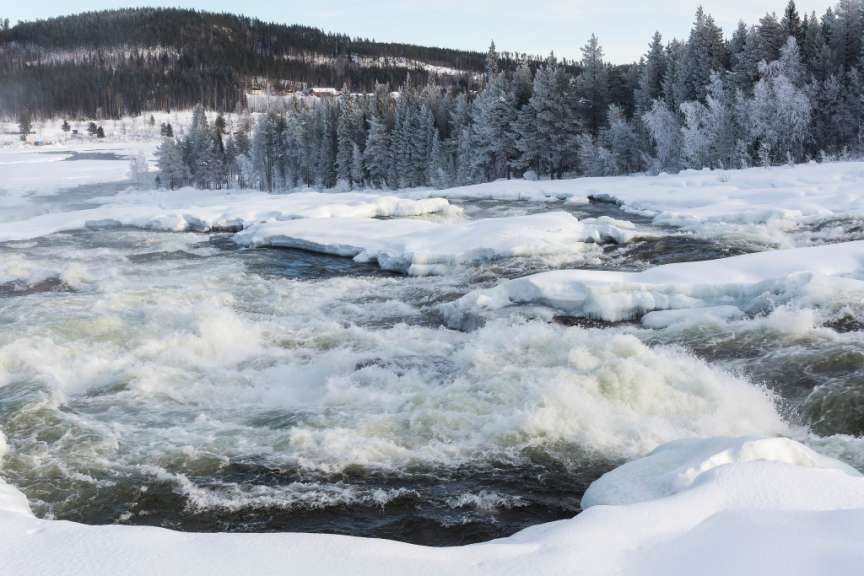 Stromschnellen des Piteälven: Storforsen