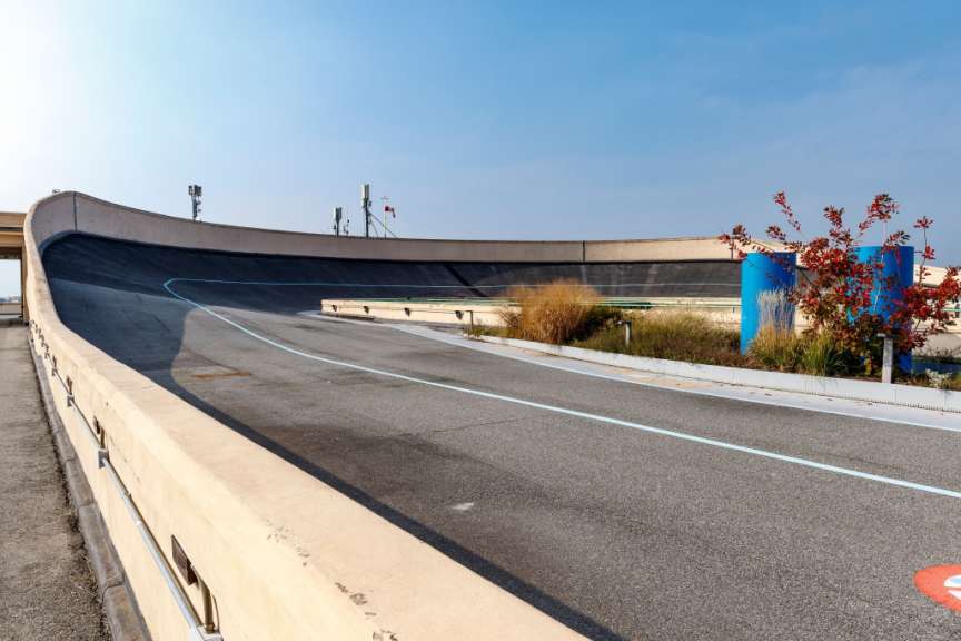 Teststrecke auf dem Lingotto-Gebäude