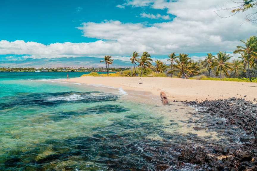 Bucht in Waikoloa, Big Island